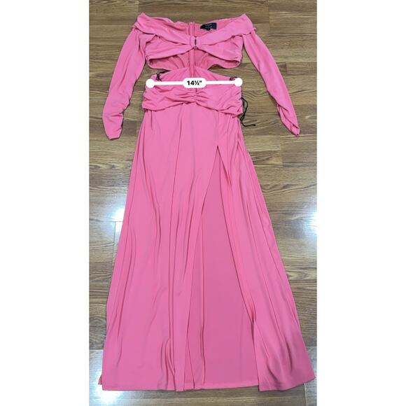 DUNDAS X REVOLVE  Elowen Cut out Maxi Dress in Hot Pink L - Picture 3 of 12